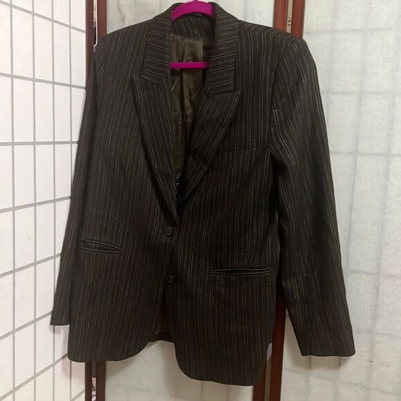 & OTHERS STORIES PINSTRIPE WOOL‎ BLEND JACKET SIZE 10 - Picture 1 of 9